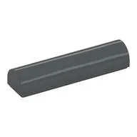 Brick Curved 1 x 4 x 2/3 Double, No Studs, Dark Bluish Gray