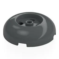 Brick Round 4 x 4 Dome Top with Round 2 x 2 Recessed, 4 Studs, Dark Bluish Gray
