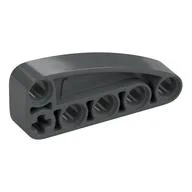 Technic Beam 2 x 5 L-Shape with Quarter Ellipse Thick, Dark Bluish Gray