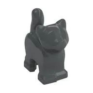 Animal, Cat, Kitten, Short Tail [Plain], Dark Bluish Gray