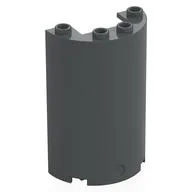 Cylinder Half 2 x 4 x 5 with 1 x 2 cutout, Dark Bluish Gray