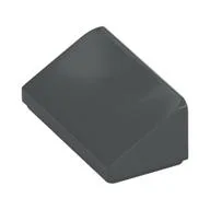 Brick Sloped 30° 1 x 2 x 2/3, Dark Bluish Gray