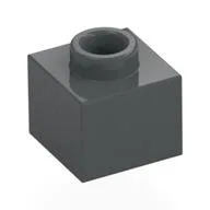 Plate 1 x 1 x 2/3 with Open Stud, Dark Bluish Gray
