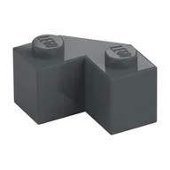 Brick Wedged 2 x 2 Facet, Dark Bluish Gray