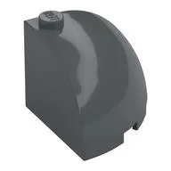 Brick Round Corner 3 x 3 x 2 Dome Top, Dark Bluish Gray