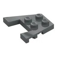 Wedge Plate 3 x 4 with Stud Notches [Reinforced Underside], Dark Bluish Gray