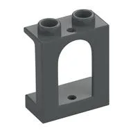 Window 1 x 2 x 2 Castle, Dark Bluish Gray