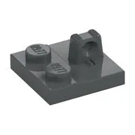 Hinge Plate 2 x 2 Locking with 1 Finger on Top, Dark Bluish Gray