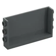 Panel 1 x 6 x 3 with Studs on Sides, Dark Bluish Gray
