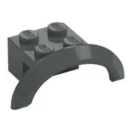 Wheel Arch, Mudguard 4 x 2 1/2 x 1, Dark Bluish Gray