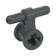 Pneumatic Hose Connector with Axle Connector, Dark Bluish Gray
