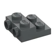 Plate Special 2 x 2 x 2/3 with Two Studs On Side and Two Raised [Solid Anti-stud], Dark Bluish Gray