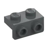 Bracket 1 x 2 - 1 x 2, Dark Bluish Gray