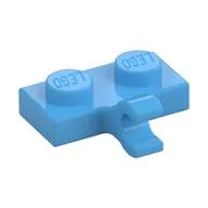 Plate Special 1 x 2 with Clip Horizontal on Side, Medium Blue