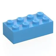 Brick 2 x 4, Medium Blue
