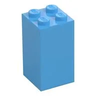 Brick 2 x 2 x 3, Medium Blue