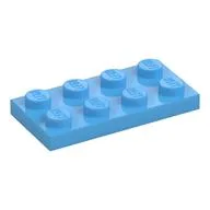 Plate 2 x 4, Medium Blue