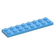 Plate 2 x 8, Medium Blue