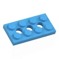 Technic Plate 2 x 4 [3 Holes], Medium Blue