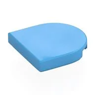 Tile Round 2 x 2 Half Circle, Medium Blue