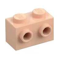 Brick Special 1 x 2 with 2 Studs on 1 Side, Light Nougat