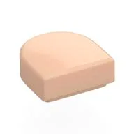 Tile Round 1 x 1 Half Circle, Light Nougat