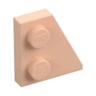 Wedge Plate 2 x 2 Right, Light Nougat