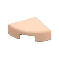 Tile Round 1 x 1 Quarter, Light Nougat