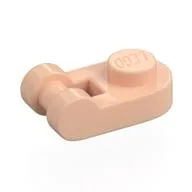 Plate Special 1 x 1 Rounded with Handle, Light Nougat