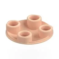 Plate Round 2 x 2 with Rounded Bottom [Boat Stud], Light Nougat
