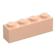 Brick 1 x 4, Light Nougat