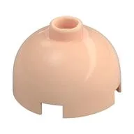 Brick Round 2 x 2 Dome Top, Hollow Stud, Light Nougat