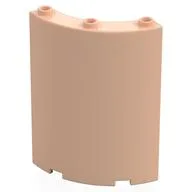 Panel 4 x 4 x 6 Quarter Cylinder, Light Nougat