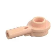 Plate Special Round 1 x 1 with Hollow Stud and Horizontal Bar 1L, Light Nougat