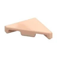 Tile 45° Cut 2 x 2 (Triangle), Light Nougat
