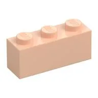 Brick 1 x 3, Light Nougat