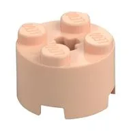 Brick Round 2 x 2 with Axle Hole, Light Nougat