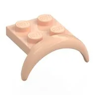 Wheel Arch, Mudguard 2 x 3 x 1 1/3 with 2 x 2 Plate, Light Nougat