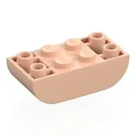 Brick Curved Inverted 2 x 4 Double, Light Nougat