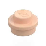 Plate Round 1 x 1 with Solid Stud, Light Nougat