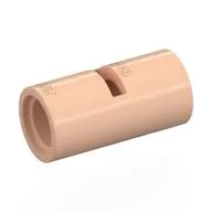 Technic Pin Connector Round [Slotted], Light Nougat