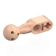 Technic Beam 1 x 2 with Ball Joint Holes in Ball, Light Nougat