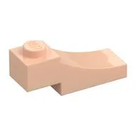 Brick Curved, 3 x 1 with 1/3 Inverted Cutout, Light Nougat