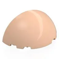 Dome 6 x 3 x 3 Half, Light Nougat