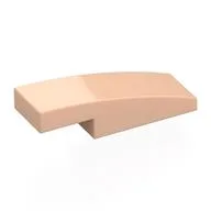 Brick Curved 3 x 1 x 2/3, Light Nougat