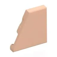 Wedge Tile 2 x 2 Left, Light Nougat