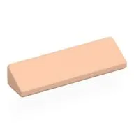 Brick Sloped 30° 1 x 4 x 2/3, Light Nougat