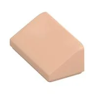 Brick Sloped 30° 1 x 2 x 2/3, Light Nougat