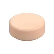 Tile Round 1 x 1, Light Nougat