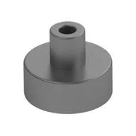 Tile Special Round 1 x 1 with Hollow Bar, Metallic Silver